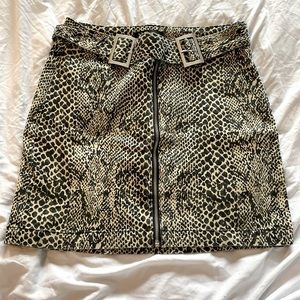 Charmed South Boutique: YMI Snake Print Mini Skirt